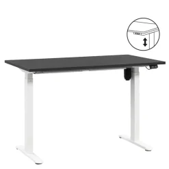 Bureau Homeworx zit/sta elektrisch verstelbaar - zwart/wit - 75/118x120x70 cm