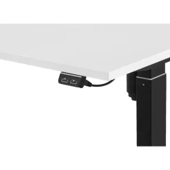 Bureau Homeworx zit/sta elektrisch verstelbaar - wit/zwart - 75/118x120x70 cm