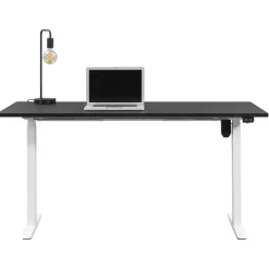 Bureau Homeworx zit/sta elektrisch verstelbaar - zwart/wit - 75/118x160x80 cm