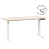 Bureau Homeworx zit/sta handmatig verstelbaar – eikenkleur/wit - 75/118x160x80 cm