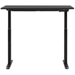 Bureau Homeworx zit/sta handmatig verstelbaar - zwart/zwart - 75/118x120x70 cm