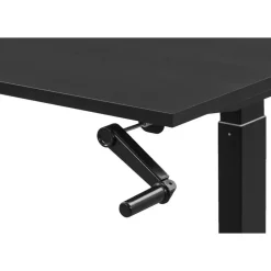Bureau Homeworx zit/sta handmatig verstelbaar - zwart/zwart - 75/118x120x70 cm