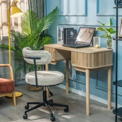 Bureau met 2 deuren van essen hout