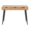 Bureau Montijo - eiken/zwart - 77,1x110x50 cm