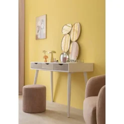 Bureau Montijo - wit/bruin - 77,1x110x50 cm