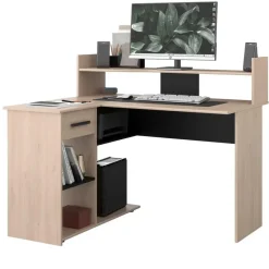 Bureau Professional 102cm- zwart/eik