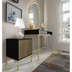 Bureaucontainer Ravenna -/Zwart mat/Artisan - Metall - 41x40x55 cm