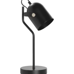 Bureaulamp Senn - zwart metaal - 39xØ17,5 cm