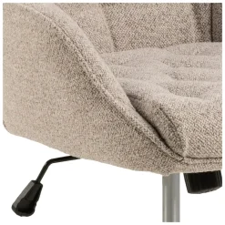 Bureaustoel Beige Stof - Zithoogte 57cm - Alleri