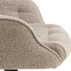 Bureaustoel Beige Stof - Zithoogte 57cm - Alleri