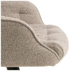 Bureaustoel Beige Stof - Zithoogte 57cm - Alleri