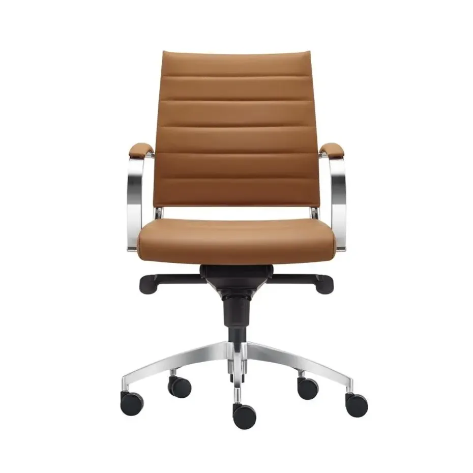 Bureaustoel Cádiz Cognac - 100% leder