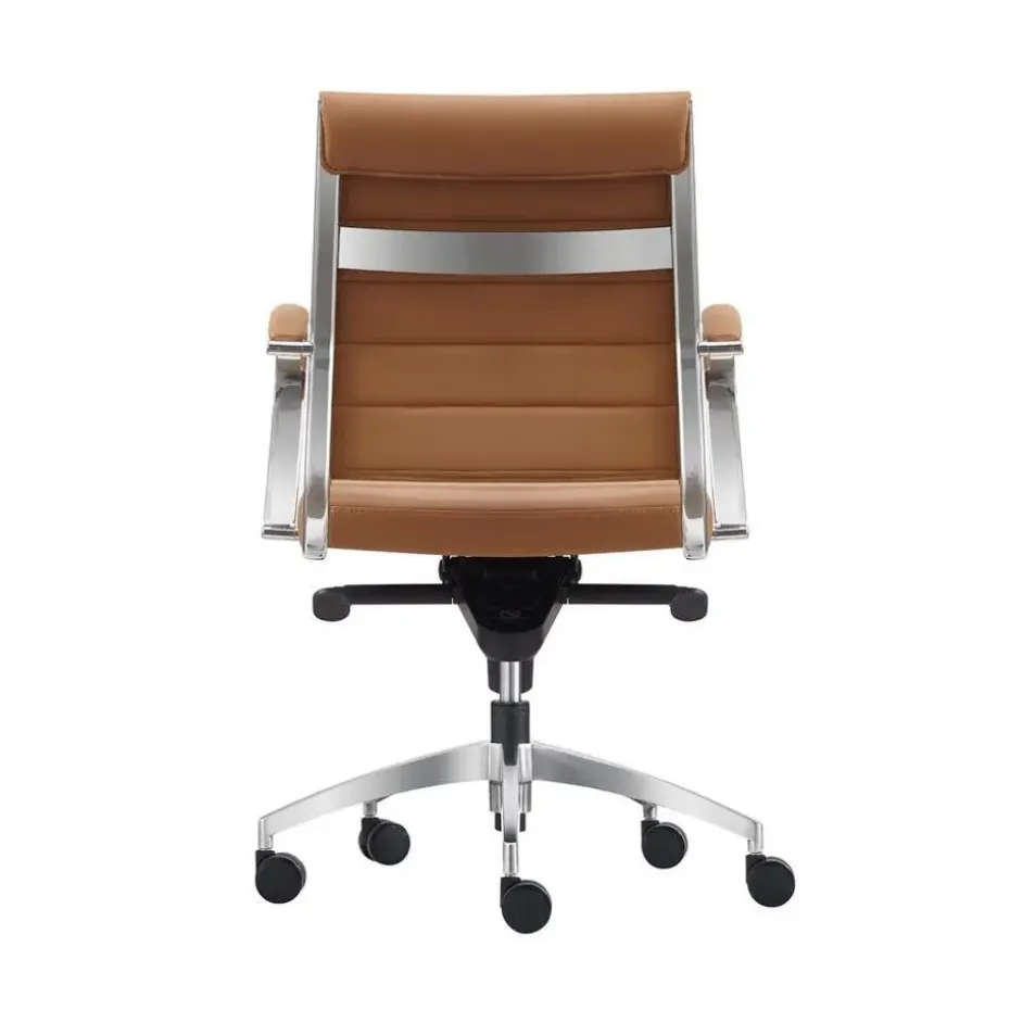 Bureaustoel Cádiz Cognac - 100% leder