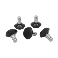 Bureaustoel glijders set - zwart - diameter 3,5cm