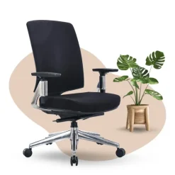 Bureaustoel Montana - Zwart - Voldoet aan NEN-EN 1335 norm