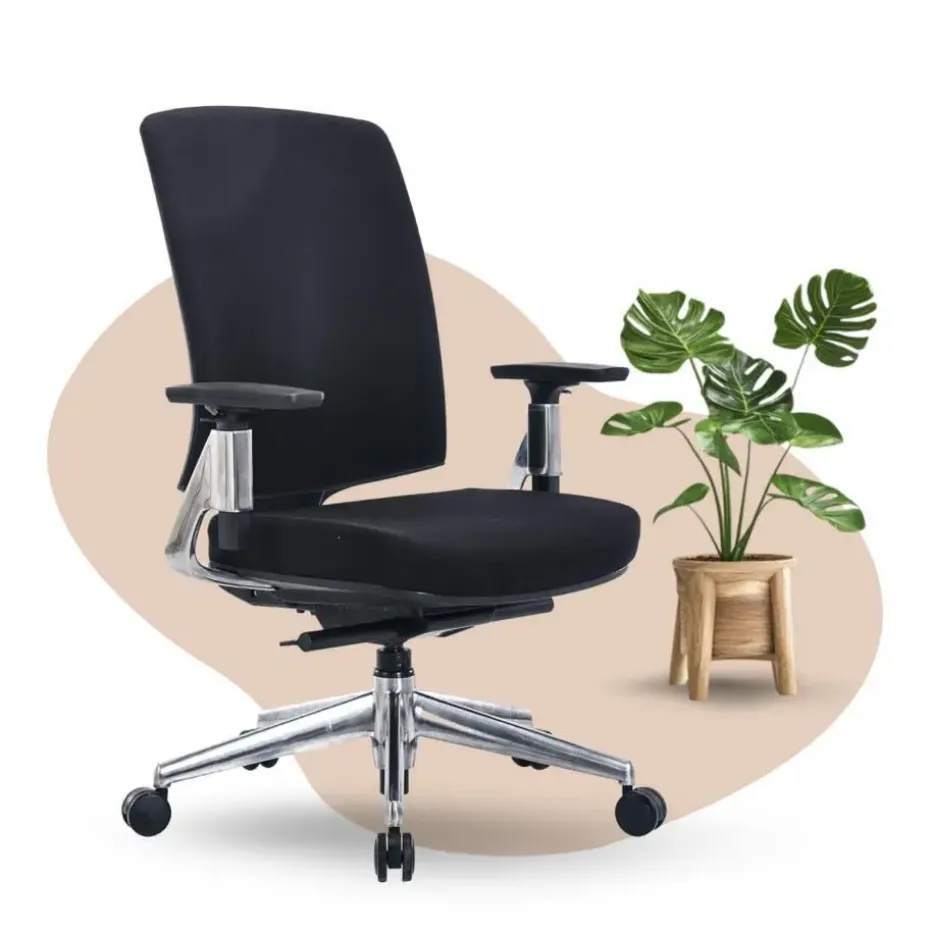 Bureaustoel Montana - Zwart - Voldoet aan NEN-EN 1335 norm