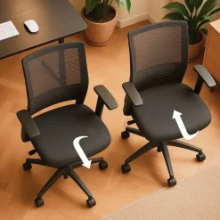 Bureaustoel Napoli met zitdiepteverstelling - NEN-EN 1335