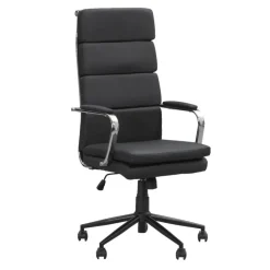 Bureaustoel Nikki - PU - zwart