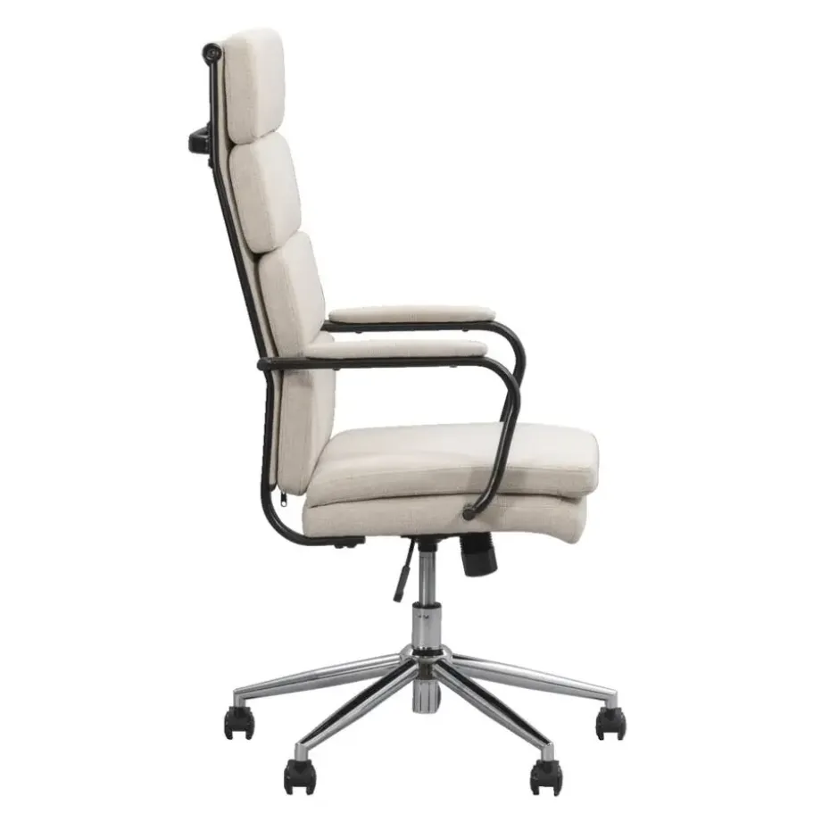 Bureaustoel Nikki - stof - zandkleur