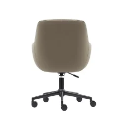 Bureaustoel/Eetkamerstoel Volos - Taupe - PU-leer