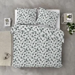 Byrklund - Dekbedovertrek Spotty Animal - 240x220 cm - Groen