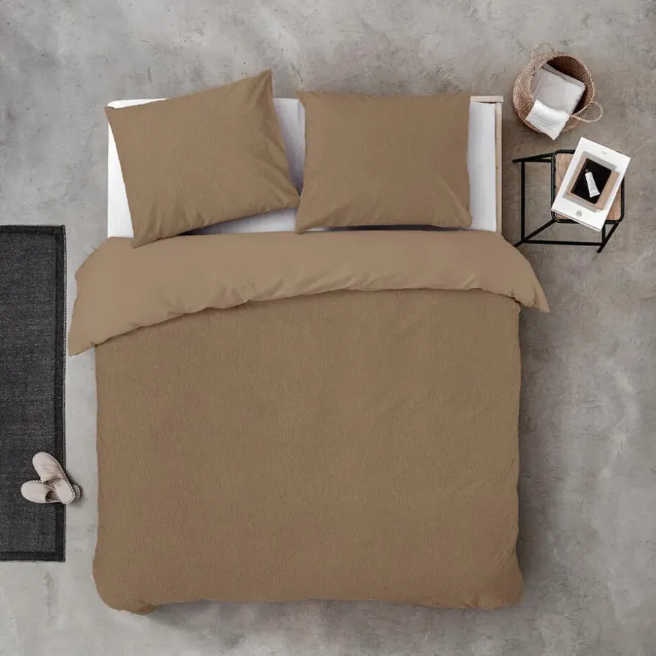 Byrklund - Dekbedovertrek Soft & Fluffy - 200x220 cm - Taupe