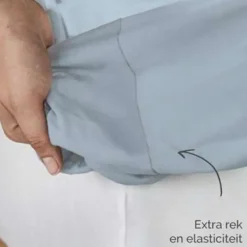 Byrklund - Hoeslaken Jersey - 180x200 cm - Blauw