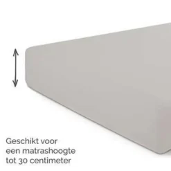 Byrklund - Hoeslaken Jersey - 90x200 cm - Taupe