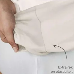 Byrklund - Hoeslaken Katoen - 180x200 cm - Off White