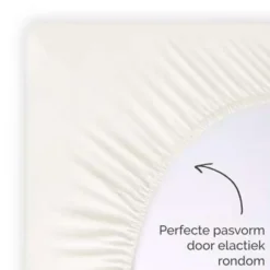 Byrklund - Hoeslaken Katoen - 180x200 cm - Off White