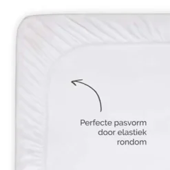 Byrklund - Hoeslaken Katoen - 140x200 cm - Wit