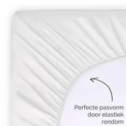 Byrklund - Hoeslaken Katoen - 90x220 cm - Wit