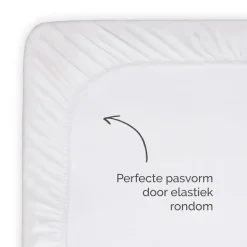 Byrklund - Molton Bed Basics Multifit Topper - 180x220 cm - Wit