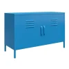 Cache - Wandkast met 2 blauwe metalen deuren