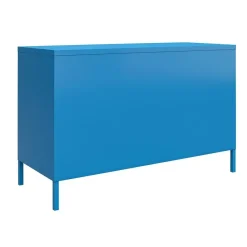 Cache - Wandkast met 2 blauwe metalen deuren