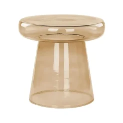 CALDERA - Bijzettafel - Goudbruin - Glas