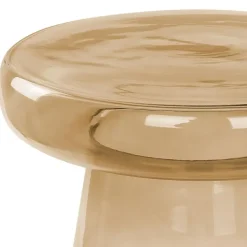 CALDERA - Bijzettafel - Goudbruin - Glas