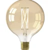 Calex LED globe - G125 - goudkleur - E27 - 4,5W - 470lm - dimbaar