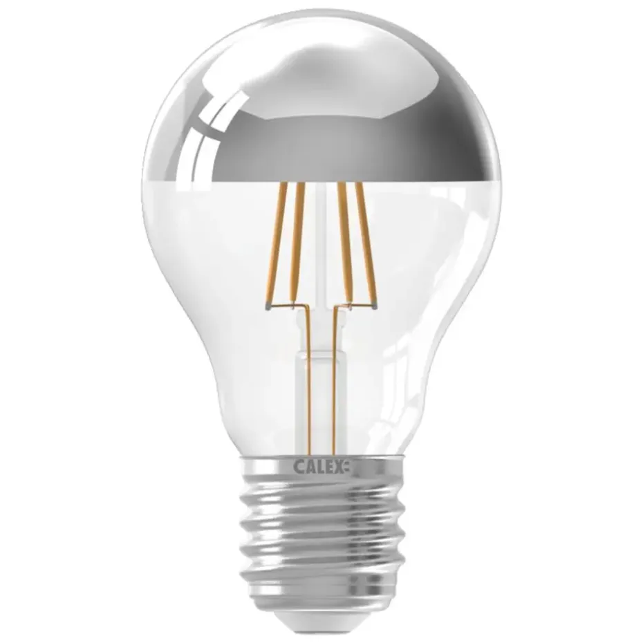 Calex LED kopspiegellamp - chromekleur - E27 - 4.5W - 470LM - dimbaar