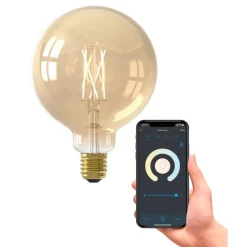 Calex Smart LED-globelamp G125 - goudkleurig - 7W