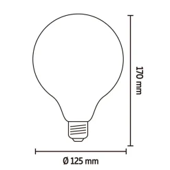 Calex Smart LED-globelamp G125 - goudkleurig - 7W