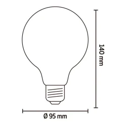 Calex Smart LED-globelamp - goudkleur - 7W