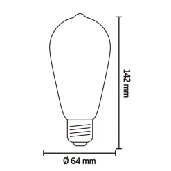 Calex Smart LED-rustieklamp - goudkleurig - 7W