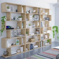 CALICOSY - Boekenkast ATHENA - 192x80x24 cm