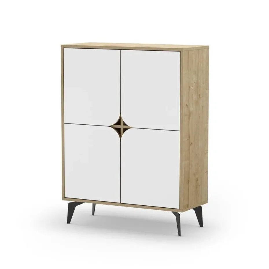 CALICOSY - Buffetkast FLORA - - 120x90x38 cm