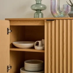 CALICOSY - Dressoir BOLOGNE - Licht hout - 72x80x40 cm