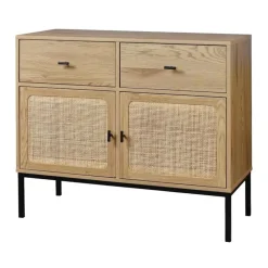 CALICOSY - Dressoir JAYA - Licht hout - 79x90x39 cm