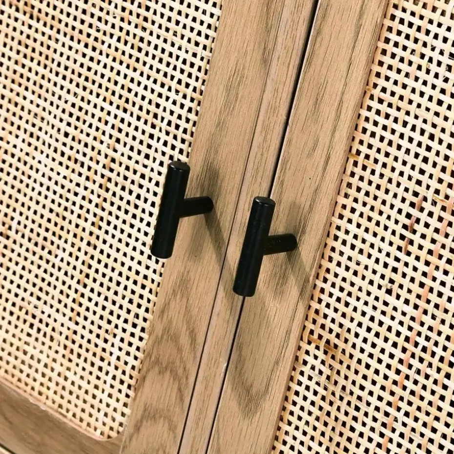 CALICOSY - Dressoir JAYA - Licht hout - 79x90x39 cm