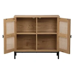 CALICOSY - Dressoir JAYA - Licht hout - 75x80x35 cm