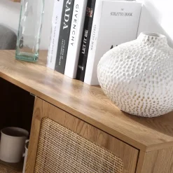 CALICOSY - Dressoir JAYA - Licht hout - 75x80x35 cm